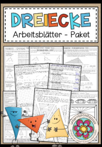DREIECKE – Arbeitsblätter (Sparpaket)