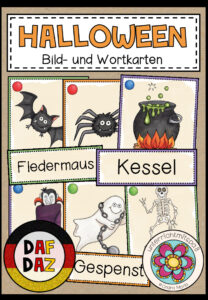 Halloween (DaF/DaZ) – Bild- und Wortkarten