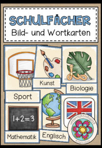 SCHULFÄCHER – Bild- und Wortkarten (DAF/DAZ)