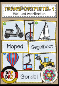 TRANSPORTMITTEL 1 – Bild- und Wortkarten (DAF/DAZ)