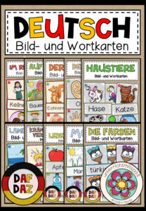 DEUTSCH (DAF/DAZ) – Bild- und Wortkarten – MEGA PAKET (wachsendes Paket)