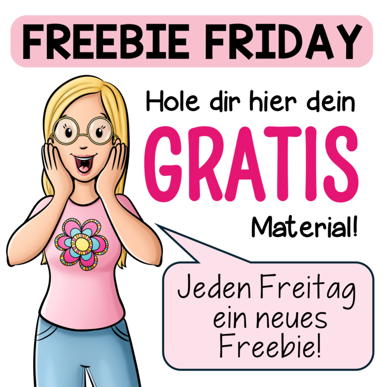 Hole dir dein kostenloses Freitagsmaterial!