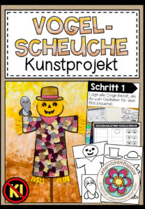 VOGELSCHEUCHE – Kunstprojekt (fertig geplante Kunststunde)