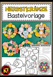 Herbstkränze – Bastelvorlagen