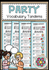 At the party – Vocabulary Tandems (3-fach differenziert)