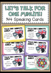 Talk for 1 minute – Speaking Cards