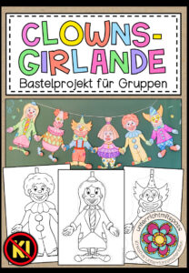 Clowns-Girlande – Bastelprojekt