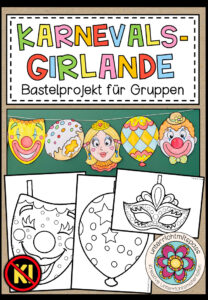 Karneval / Fasching – Girlande – Bastelprojekt
