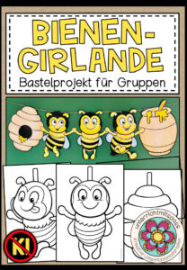 Bienen-Girlande – Bastelprojekt