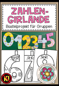 Zahlen-Girlande – Bastelprojekt