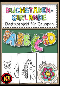 Buchstaben-Girlande – Bastelprojekt