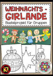 Weihnachts-Girlande – Bastelprojekt