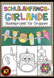 Schulanfang-Girlande – Bastelprojekt