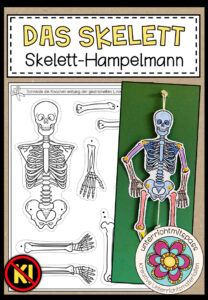 DAS SKELETT – Hampelmann (Bastelvorlagen)