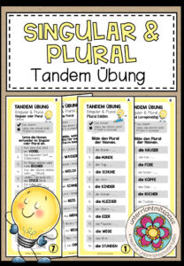 Singular & Plural – Tandemübung