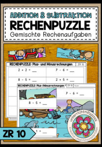 Addition und Subtraktion im Zahlenraum 10 Klasse 1 – Plus- und Minusrechnen bis 10 | Rechenpuzzle