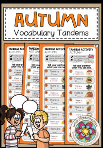 Autumn / Fall – Vocabulary Tandems (3-fach differenziert)