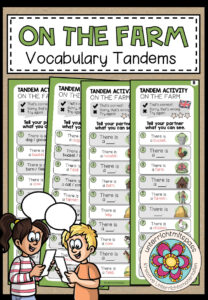 On the farm – Vocabulary Tandems (3-fach differenziert)