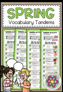 Spring – Vocabulary Tandems (3-fach differenziert)