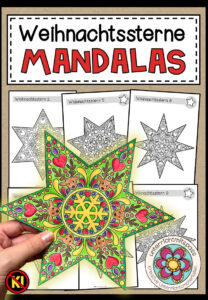 Weihnachtssterne – 10 Mandalas