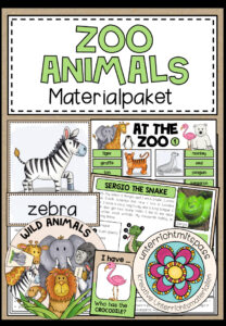 Cover des Pakets „ZOO ANIMALS - MATERIALPAKET (3.-5. Schulstufe)“