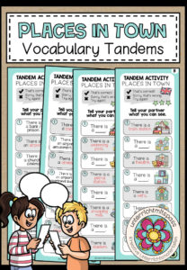 Places in town – Vocabulary Tandems (3-fach differenziert)