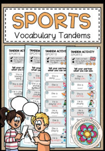 Sports – Vocabulary Tandems (3-fach differenziert)