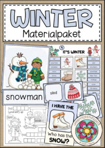 Cover des Pakets „WINTER - MEGA Materialpaket (für den Englischunterricht)“