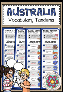 Australia – Vocabulary Tandems (3-fach differenziert)