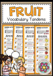 Fruit – Vocabulary Tandems (3-fach differenziert)