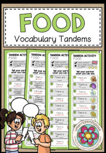 Food – Vocabulary Tandems (3-fach differenziert)