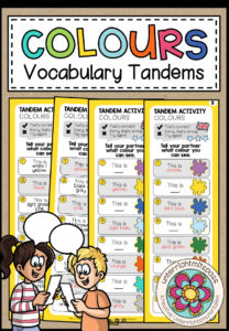 Colours – Vocabulary Tandems (3-fach differenziert)