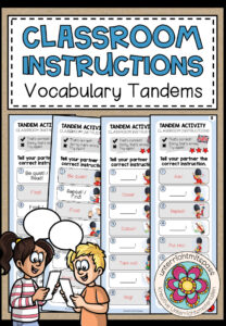 Classroom Instructions – Vocabulary Tandems (3-fach differenziert)