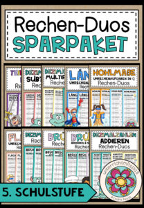 Cover des Pakets „RECHEN-DUOS - SPARPAKET - 5. Schulstufe“
