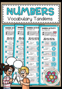 Numbers – Vocabulary Tandems (3-fach differenziert)